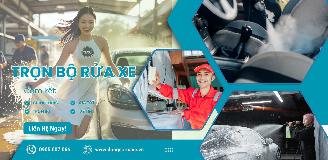 Cung cấp bộ đồ nghề rửa xe chi tiết