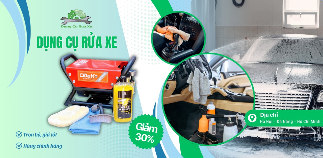 Dụng cụ rửa xe giá rẻ