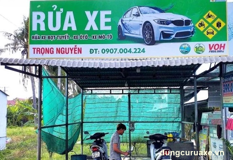 Cần lưu ý một số điều khi đầu tư biển hiệu rửa xe máy 