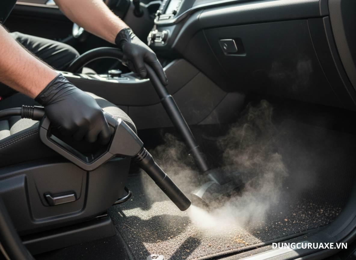 Vệ sinh làm sạch nội thất và thảm lót