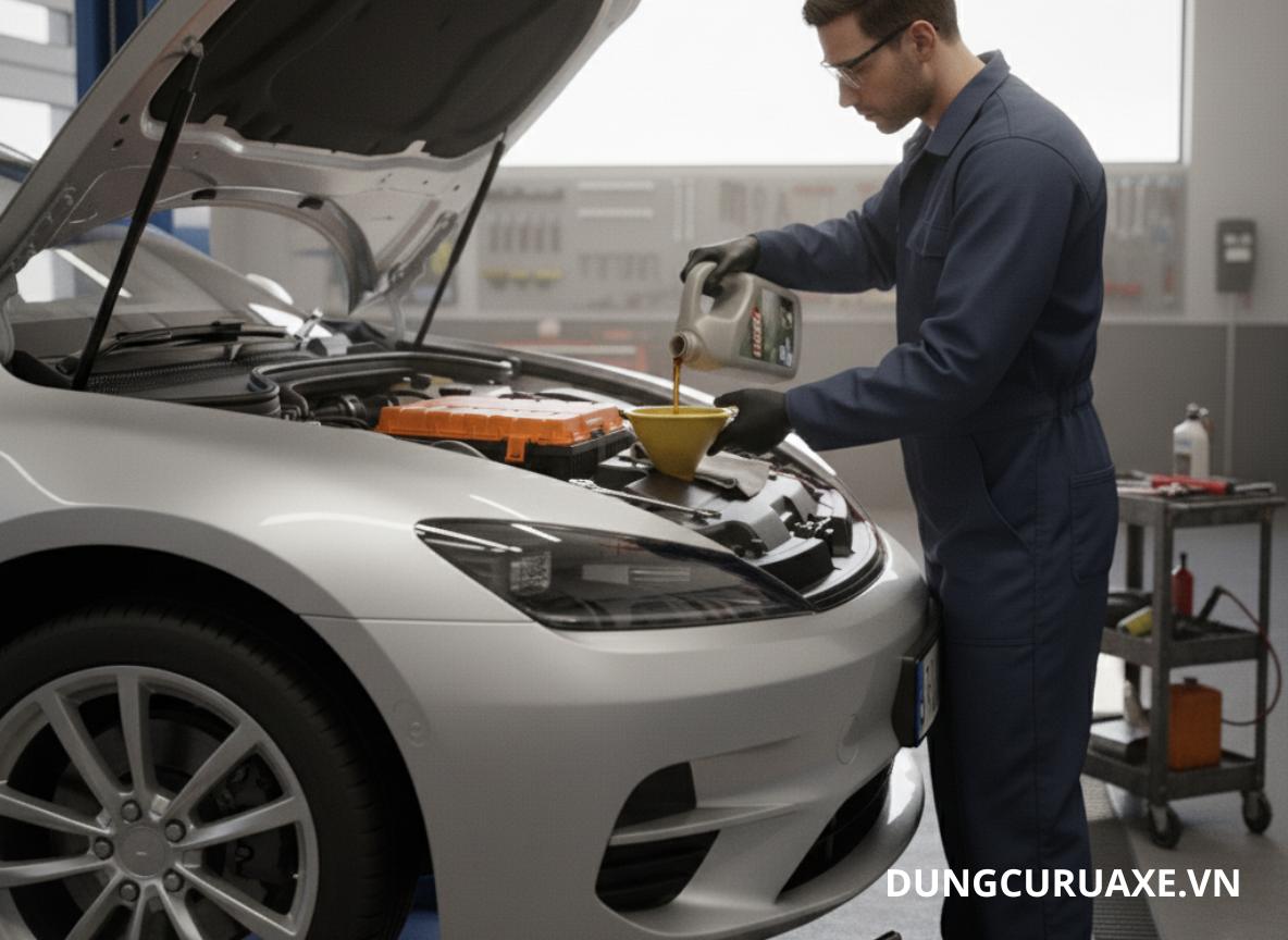 Kiểm tra và thay dầu động cơ, dầu hộp số