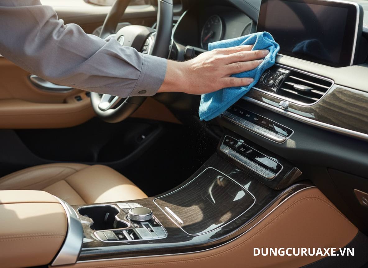 Nội thất da, nhựa cần dùng dung dịch dưỡng để giữ mềm, tránh nứt hoặc bạc màu