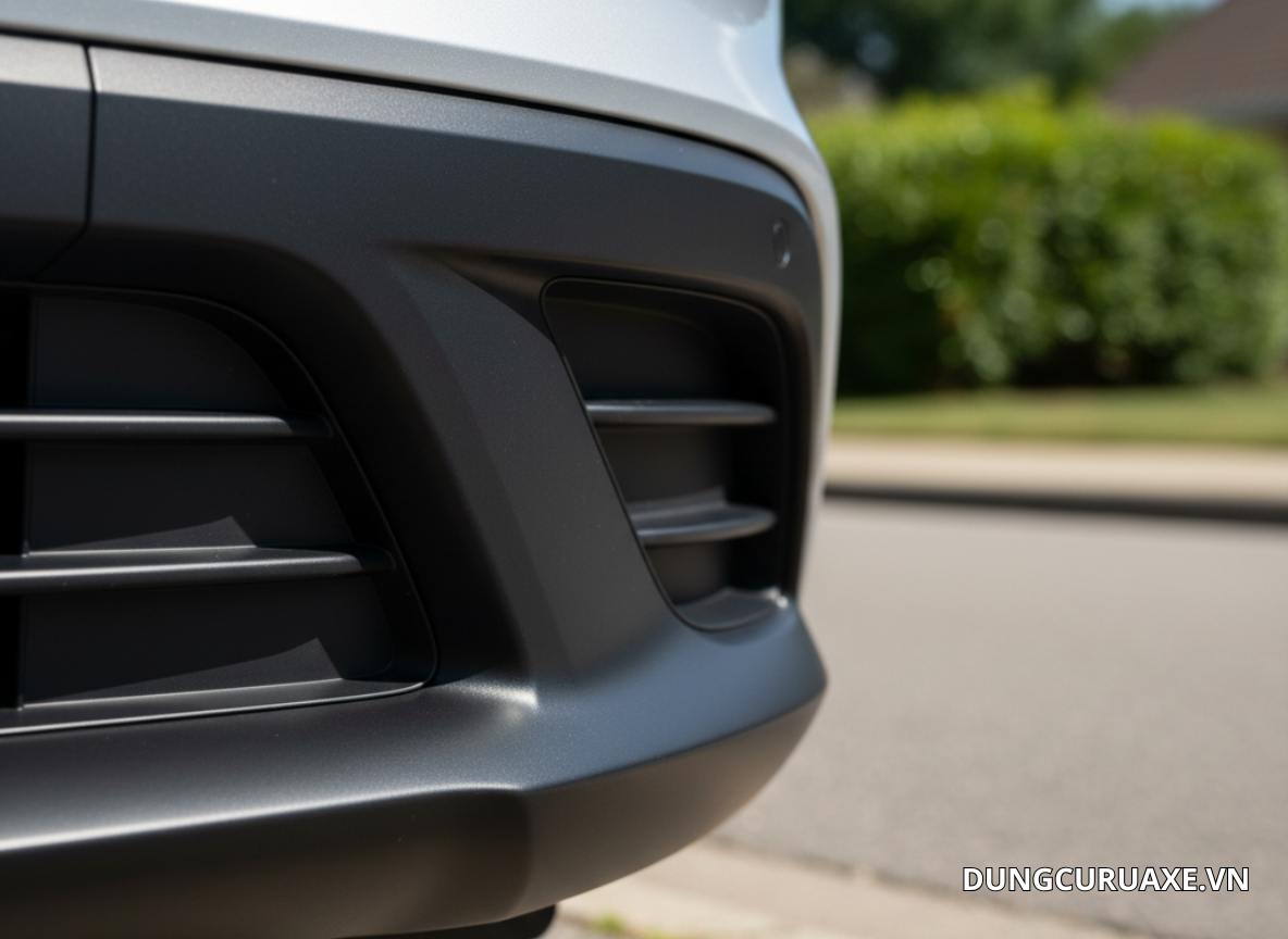 Tuyệt đối không bôi nhớt thải lên nhựa nhám xe ô tô