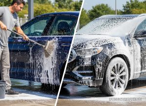 So sánh dung dịch rửa xe không chạm và rửa xe truyền thống