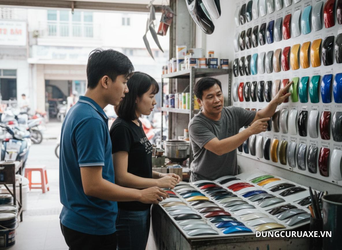 Bảng giá con tuỳ thuộc vào tiệm và tay nghề thợ sơn