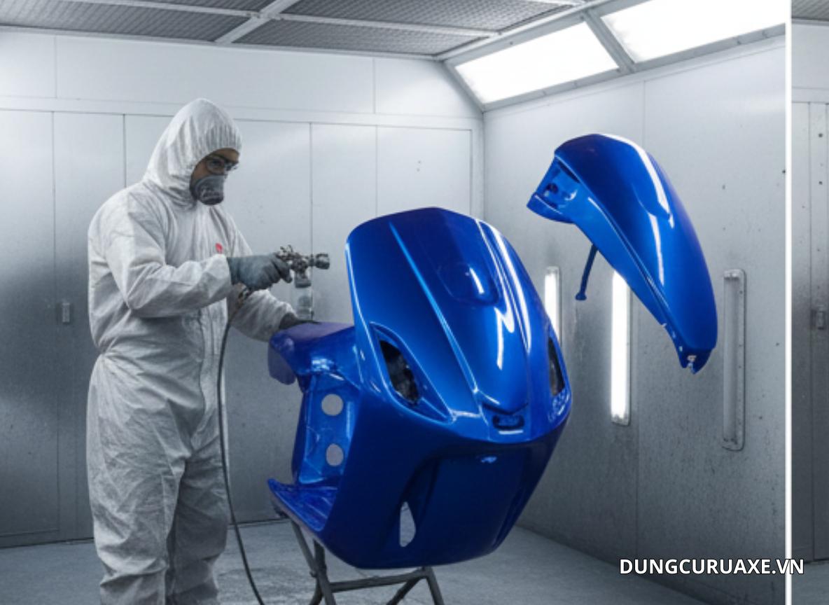 Bạn nên sơn lại xe khi Xe đã sử dụng lâu năm, lớp sơn bong tróc, trầy xước nhiều