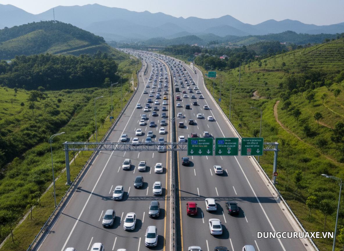 Chạy bám đuôi không giữ khoản cách với xe khác cũng gây nguy hiểm khi lái xe trên cao tốc