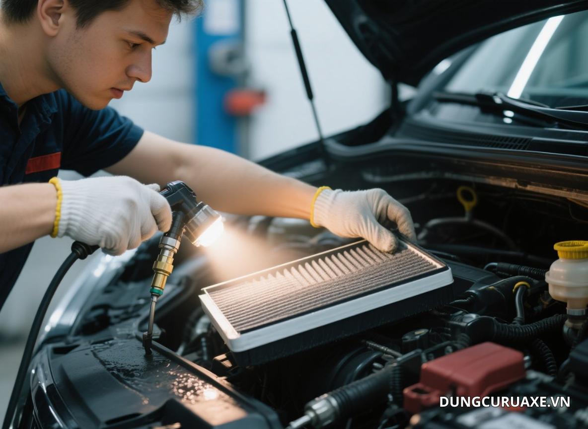 Lọc gió bẩn cũng là một trong những nguyên nhân làm xe bị hao xăng