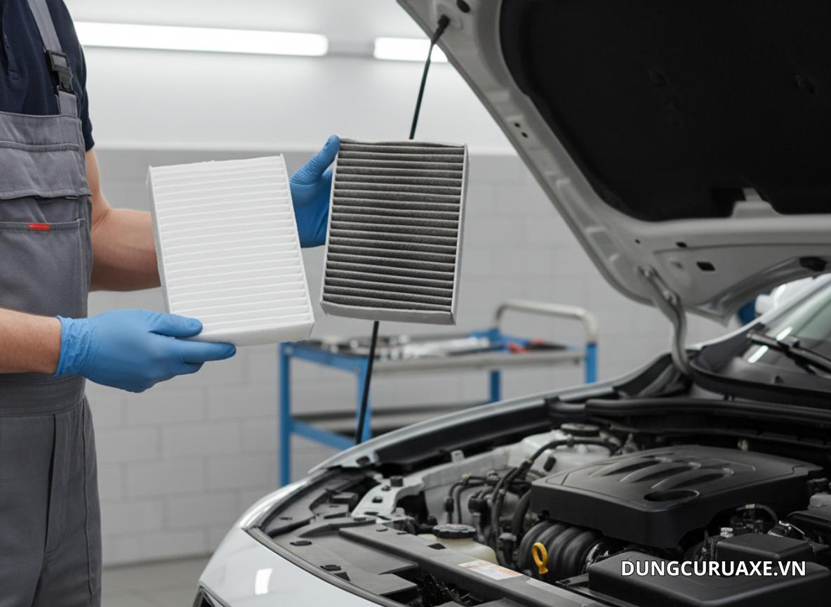 Nếu lọc gió quá bẩn, xe sẽ hao xăng, mất công suất và động cơ dễ nóng.