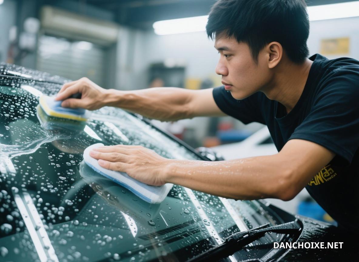 Dịch vụ tẩy ố và phủ nano kính xe