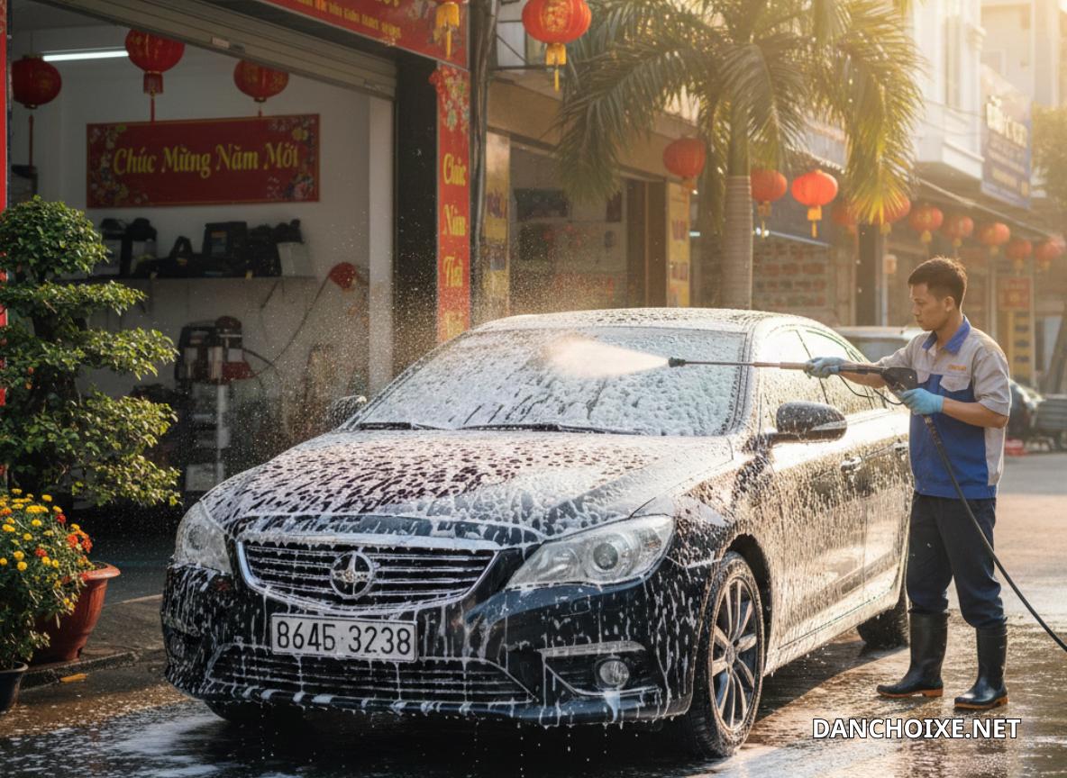 Dịch vụ vệ sinh xe trọn gói từ trong ra ngoài