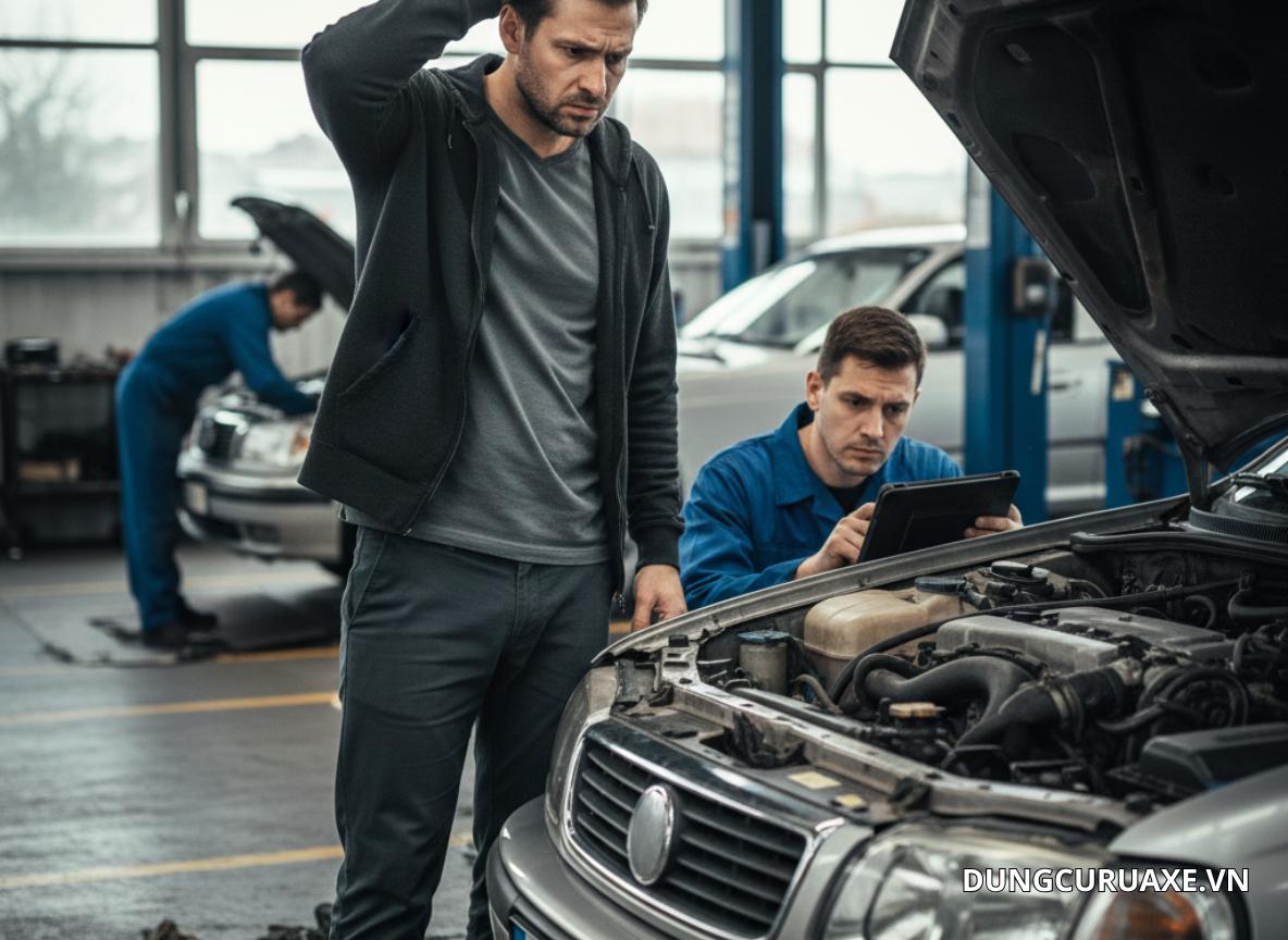 Khi không thay dầu hộp số định kỳ dẫn đến Bánh răng, lá côn, vòng bi nhanh bị mài mòn