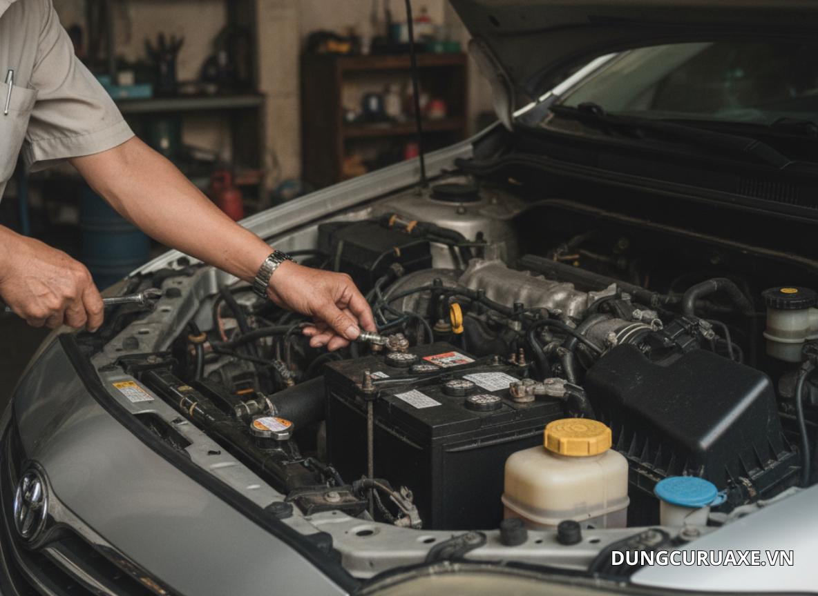 Cần Tháo cọc âm ắc quy nếu xe để lâu trên 2–3 tuần