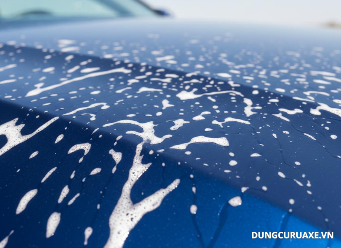 Rửa xe dưới trời nắng lâu ngày dẫn đến tình trạng xuống cấp lớp sơn xe