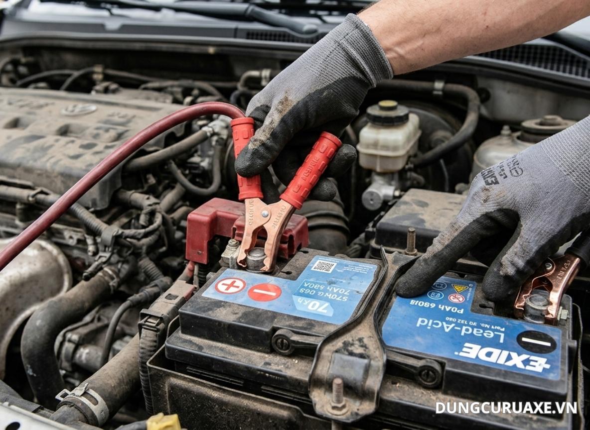 Khi kích bình cần tắt hết tất cả thiết bị điện và cắm giác theo thứ tự