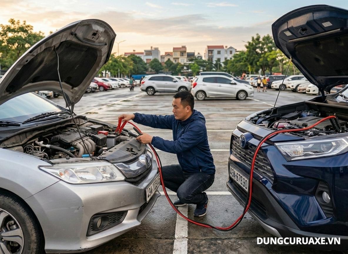 Bí Quyết Khởi Động Xe Ô Tô Khi Hết Bình Không Gây Hại Động Cơ