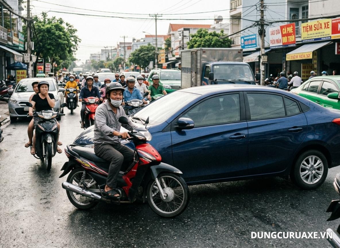 Không xi nhan khi chuyển làn nguy cơ gây ra tai nạn hàng loạt