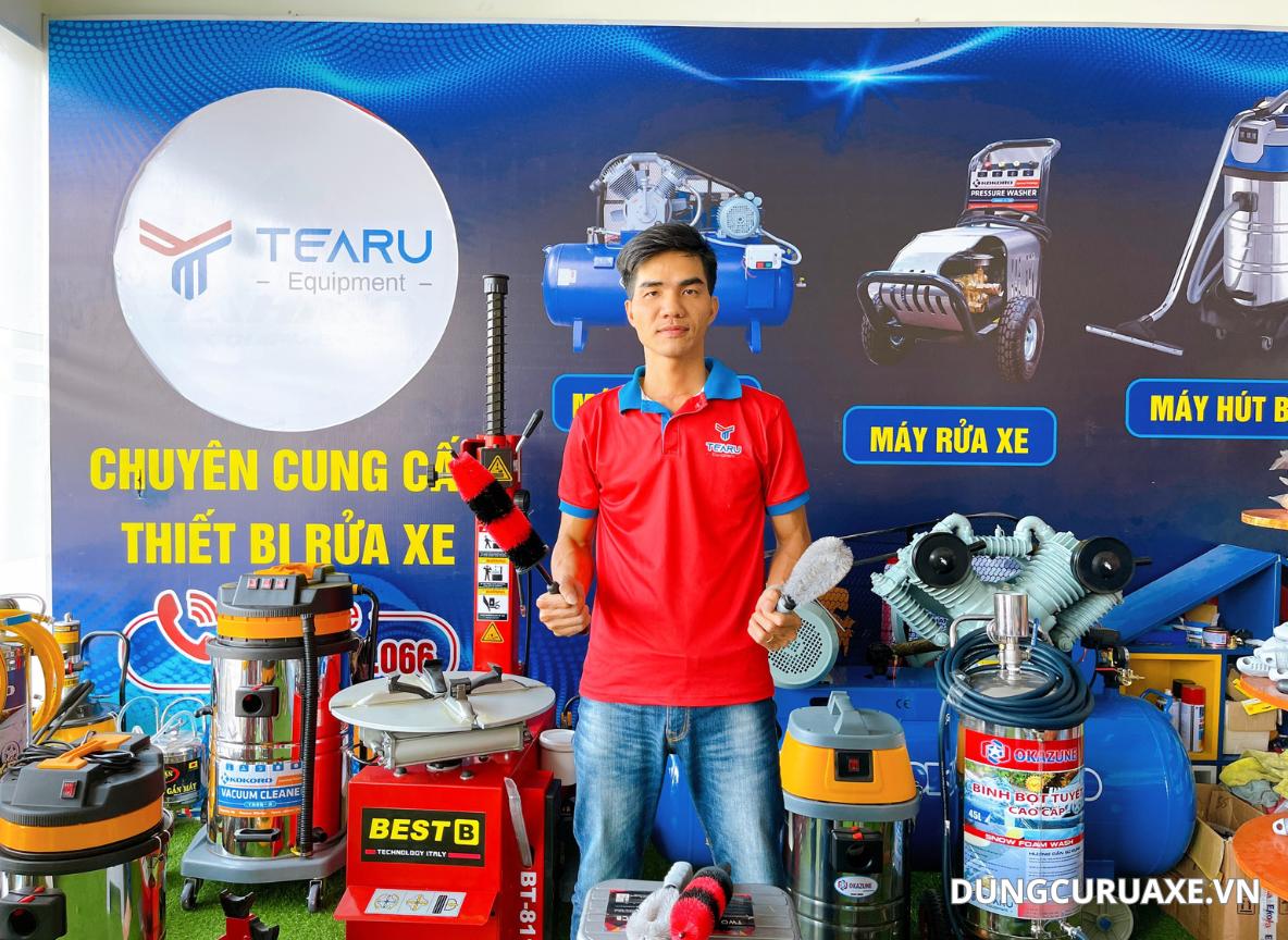 Công ty Tearu cung cấp đầy đủ dụng cụ, dung dịch - giải pháp cho bạn rửa xe tại nhà