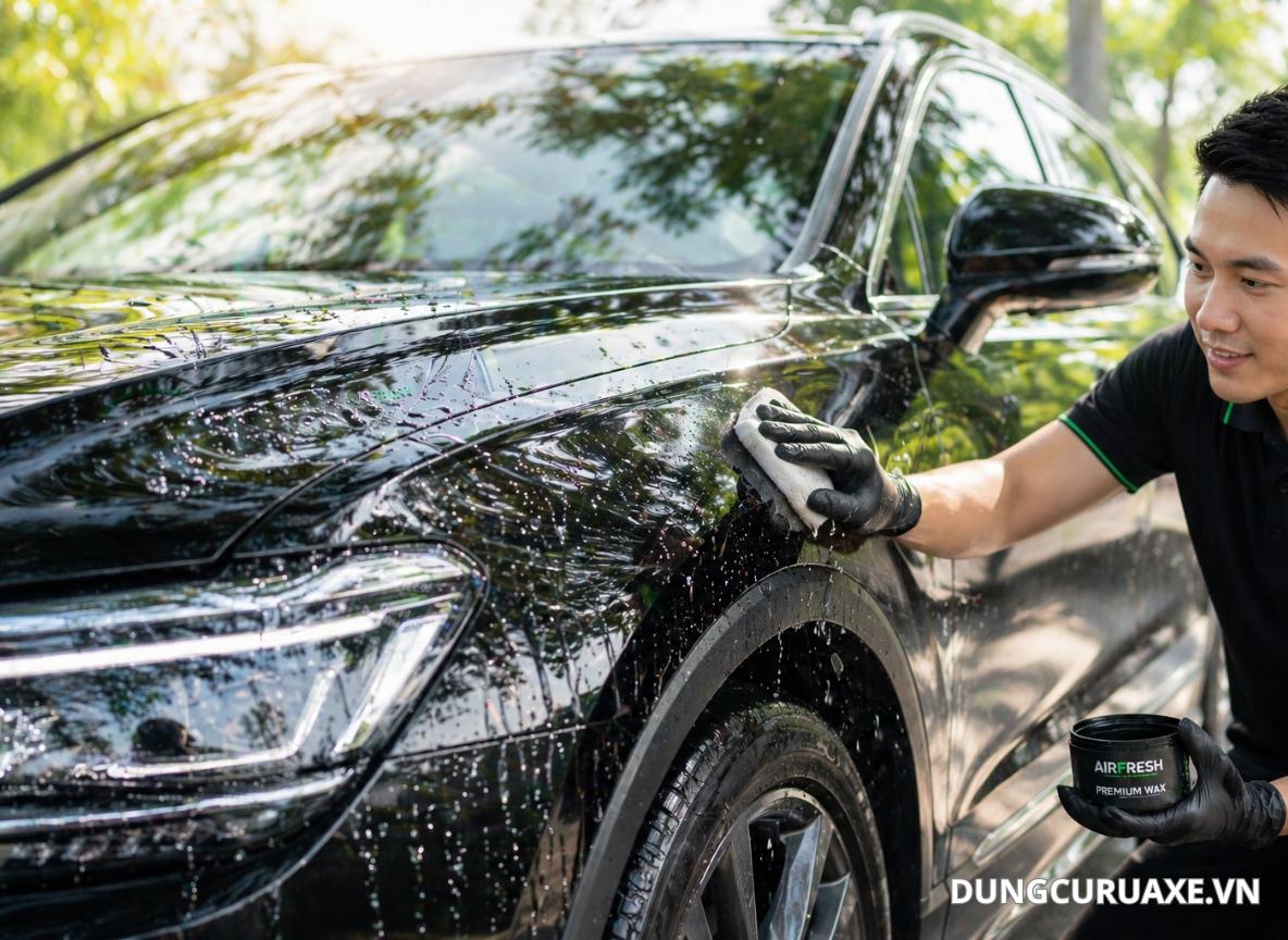 Phủ wax giúp sơn xe tránh xước dăm xước quầng 